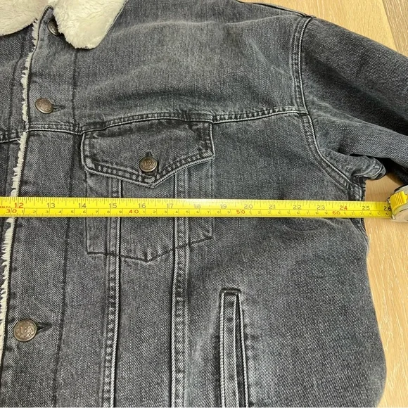 R13 Lyle Trucker Jacket. Denim. Dark grey/black. Gently used - Picture 5 of 12